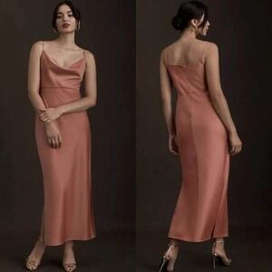 BHLDN Anthropologie Cowl Neck Maxi Dress Sleeveless Formal Occasion Gown Size 8‎